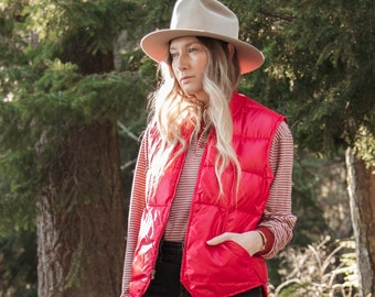 70's 80s Eddie Bauer Down Vest - Medium | Bauer Down Puffy Vest
