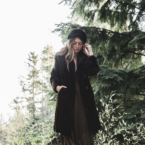 Black maxi sales fur coat