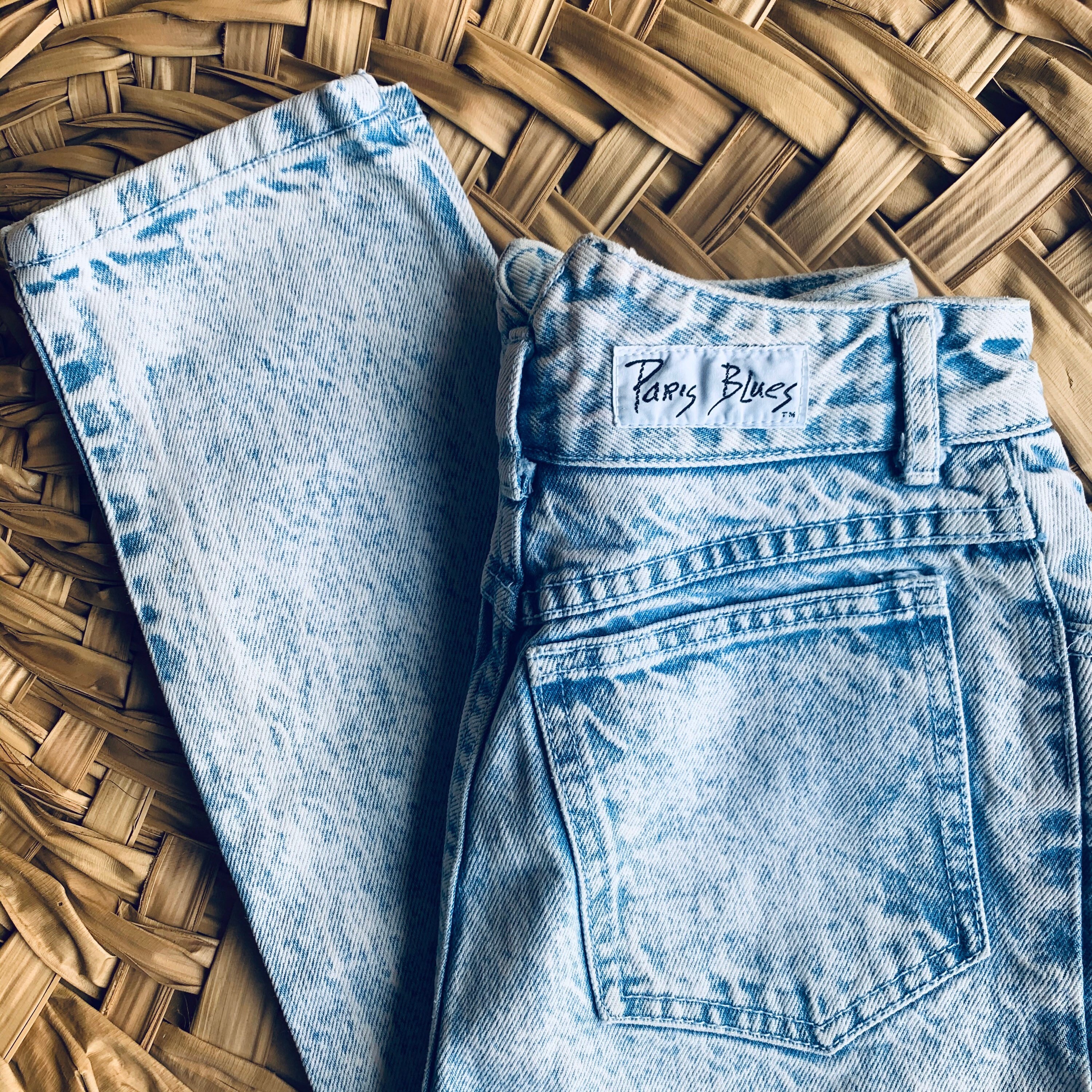 80s High Waisted Jeans Vintage Paris 
