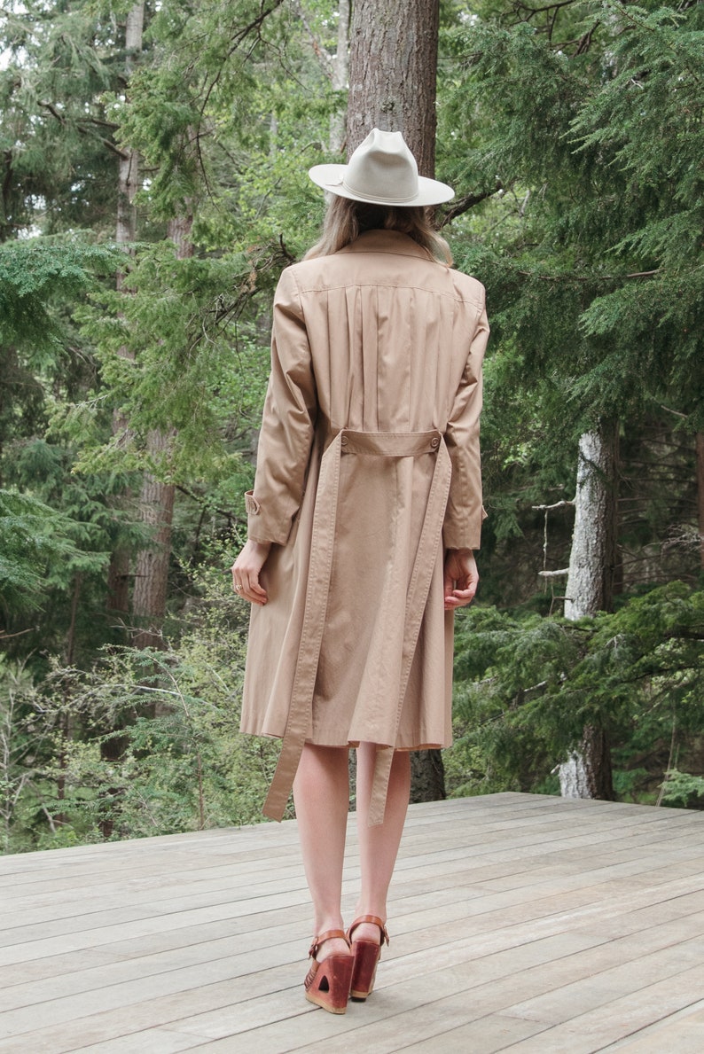 70's Nordstrom Khaki Trench Coat image 6