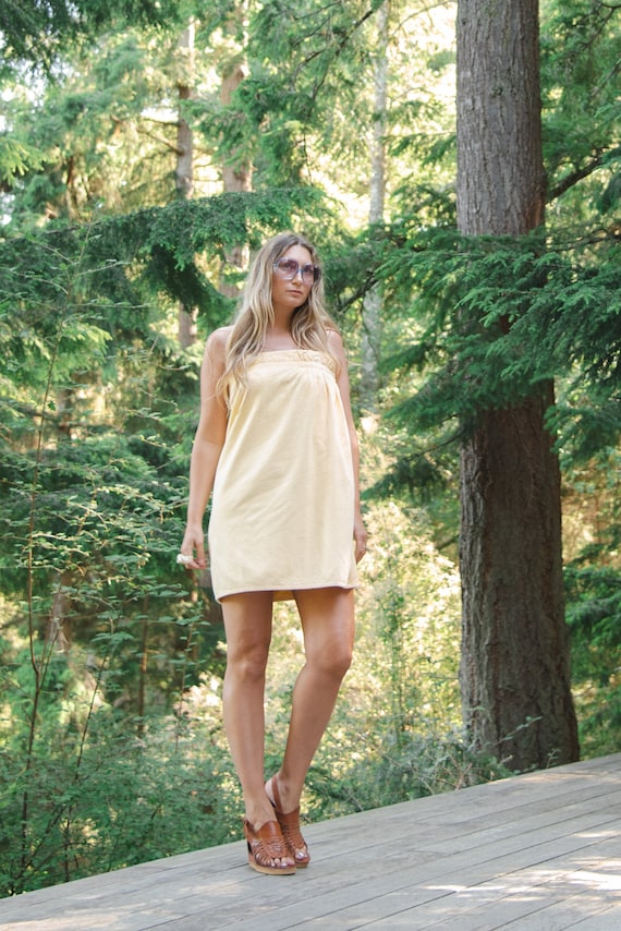 Vintage 70s Bloomingdale's Towel Dress | Buttercup