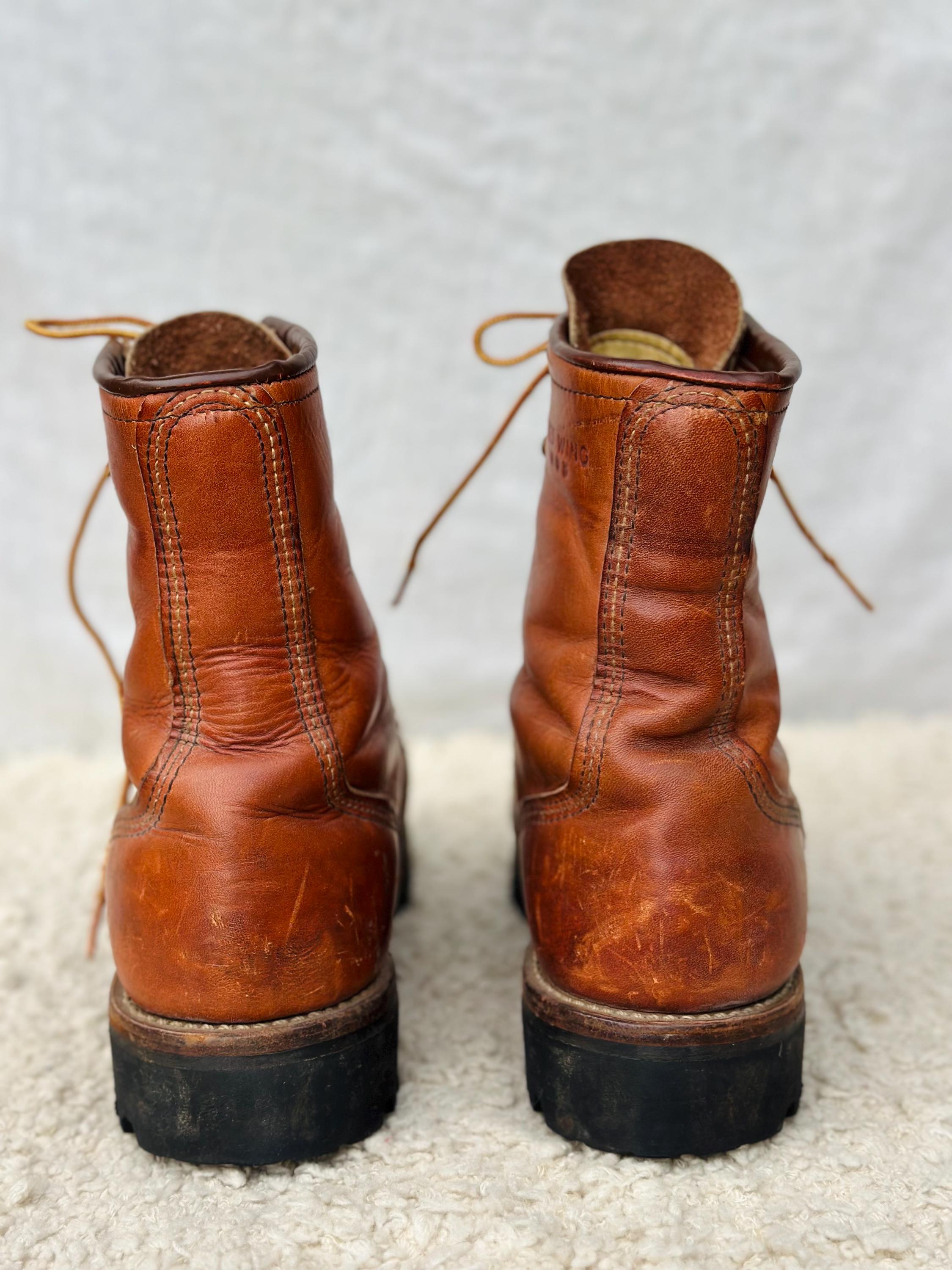 Vintage Red Wing Irish Setter 855 Logger Boots Womens 9.5-10 Mens