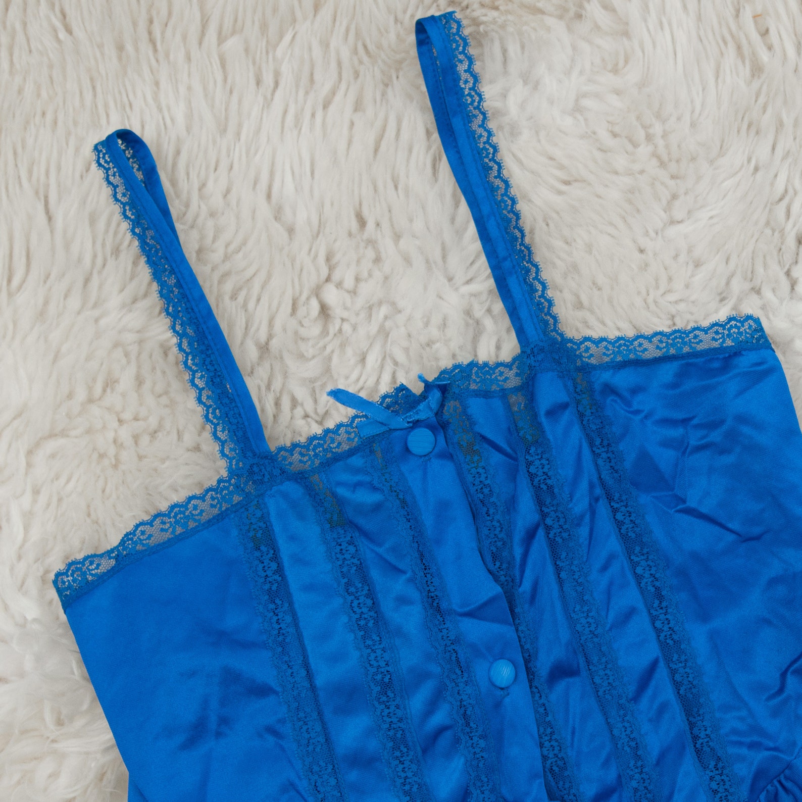 80's Sheer Lingerie Top Blue Lace Corset Top Sexy Sheer Etsy