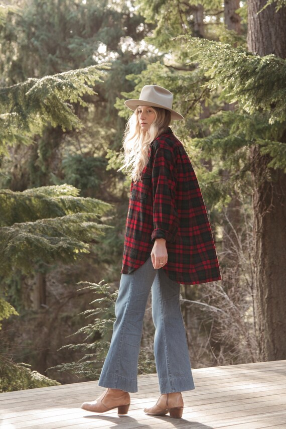 60's PENDLETON Shirt Vintage Wool Plaid 