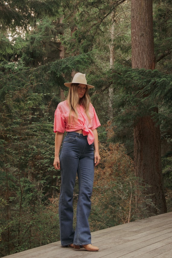 90s The Limited Bubblegum Pink Silk Shirt, Vintag… - image 4