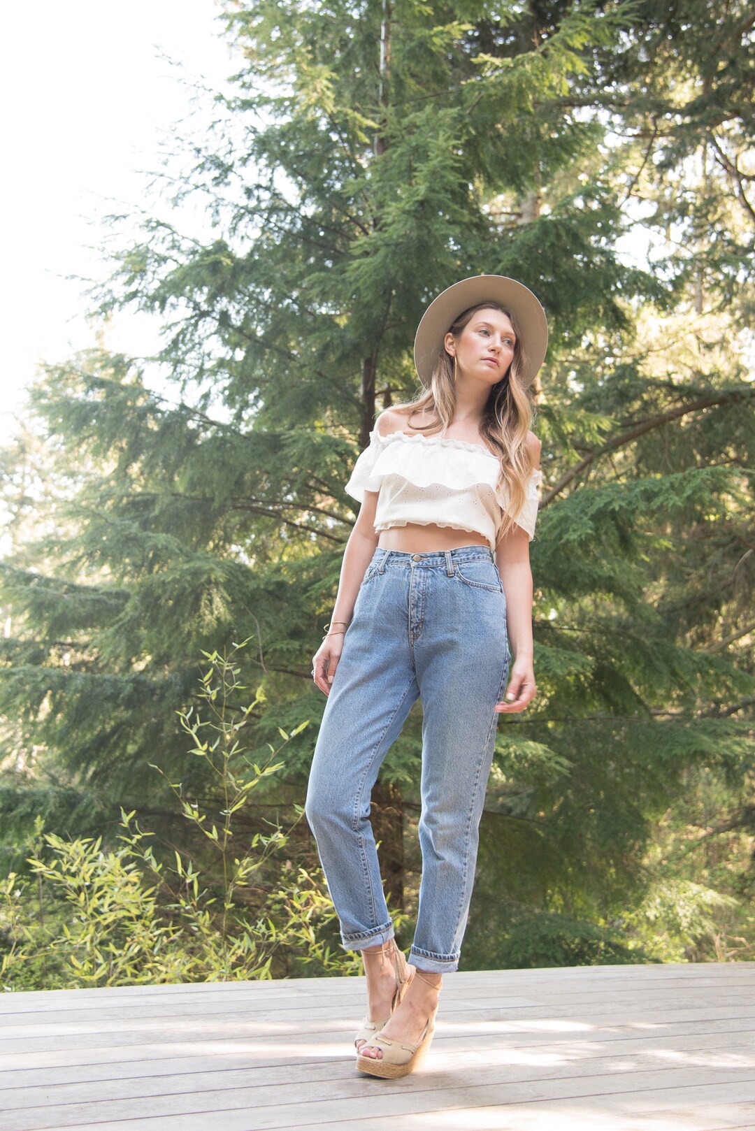 Vintage High Waist Tapered Jeans - W30 L30