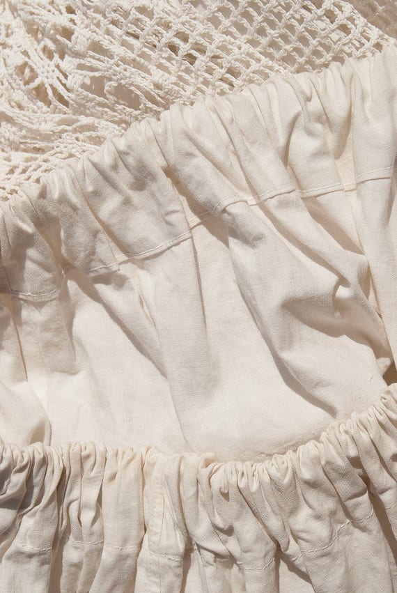 Antique Edwardian Petticoat Skirt / Early 1900s 1910 Crochet Antique Edwardian Petticoat Skirt / Early 1900s 1910 Crochet