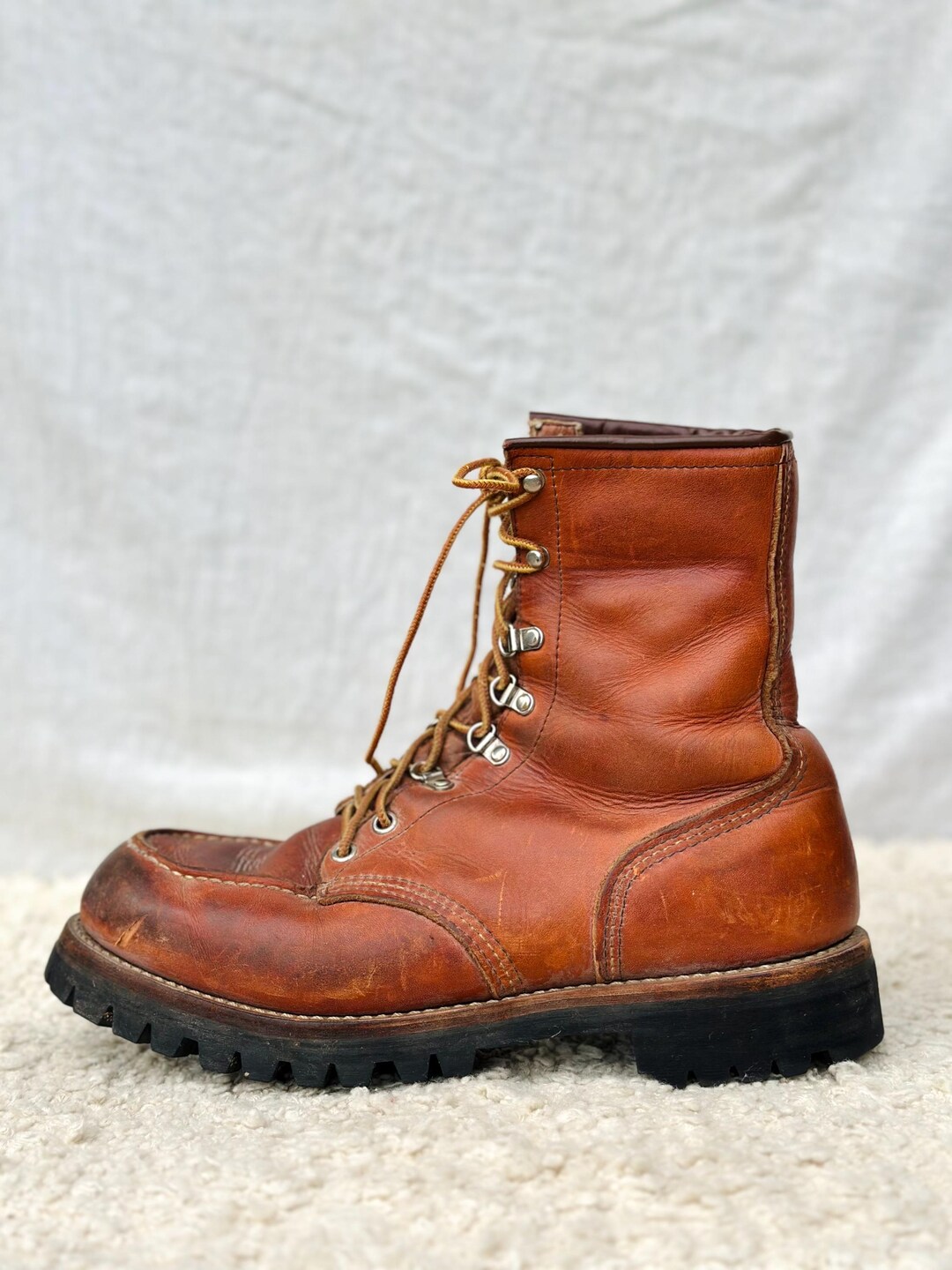 Vintage Red Wing Irish Setter 855 Logger Boots Womens 9.5-10 Mens