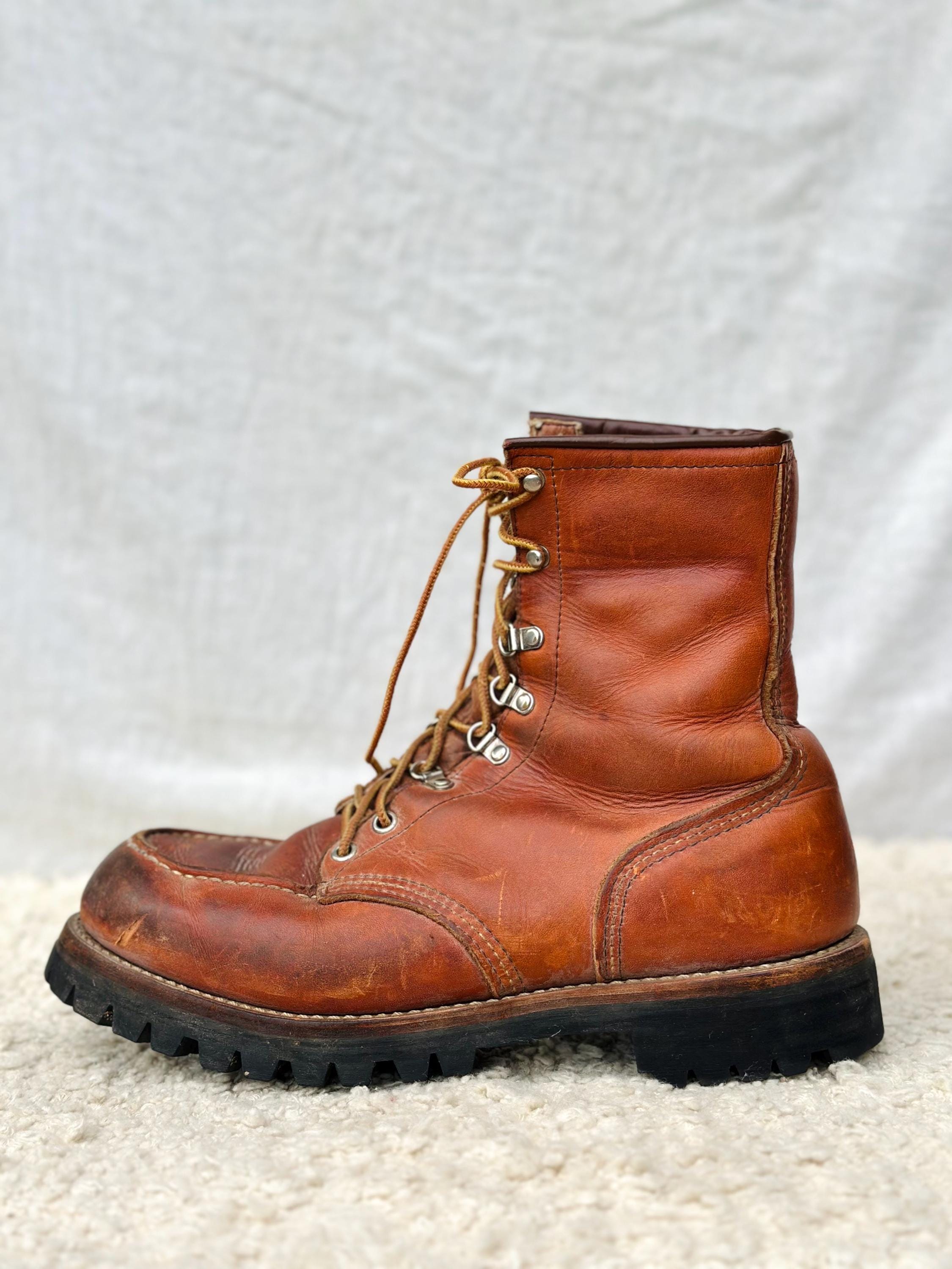 Vintage Red Wing Irish Setter 855 Logger Boots Womens 9.5-10 Mens
