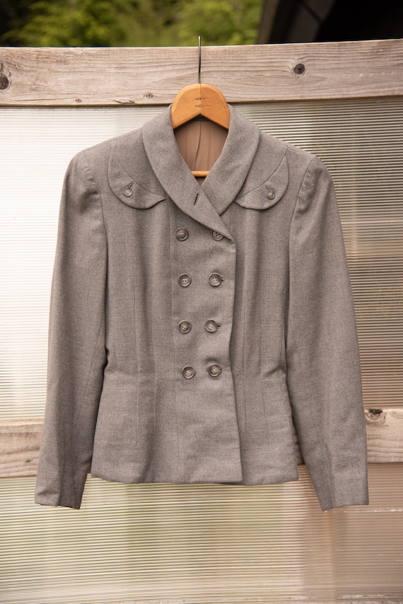 1940’s Custom Tailored Blazer, Aristo worsted Tai… - image 7