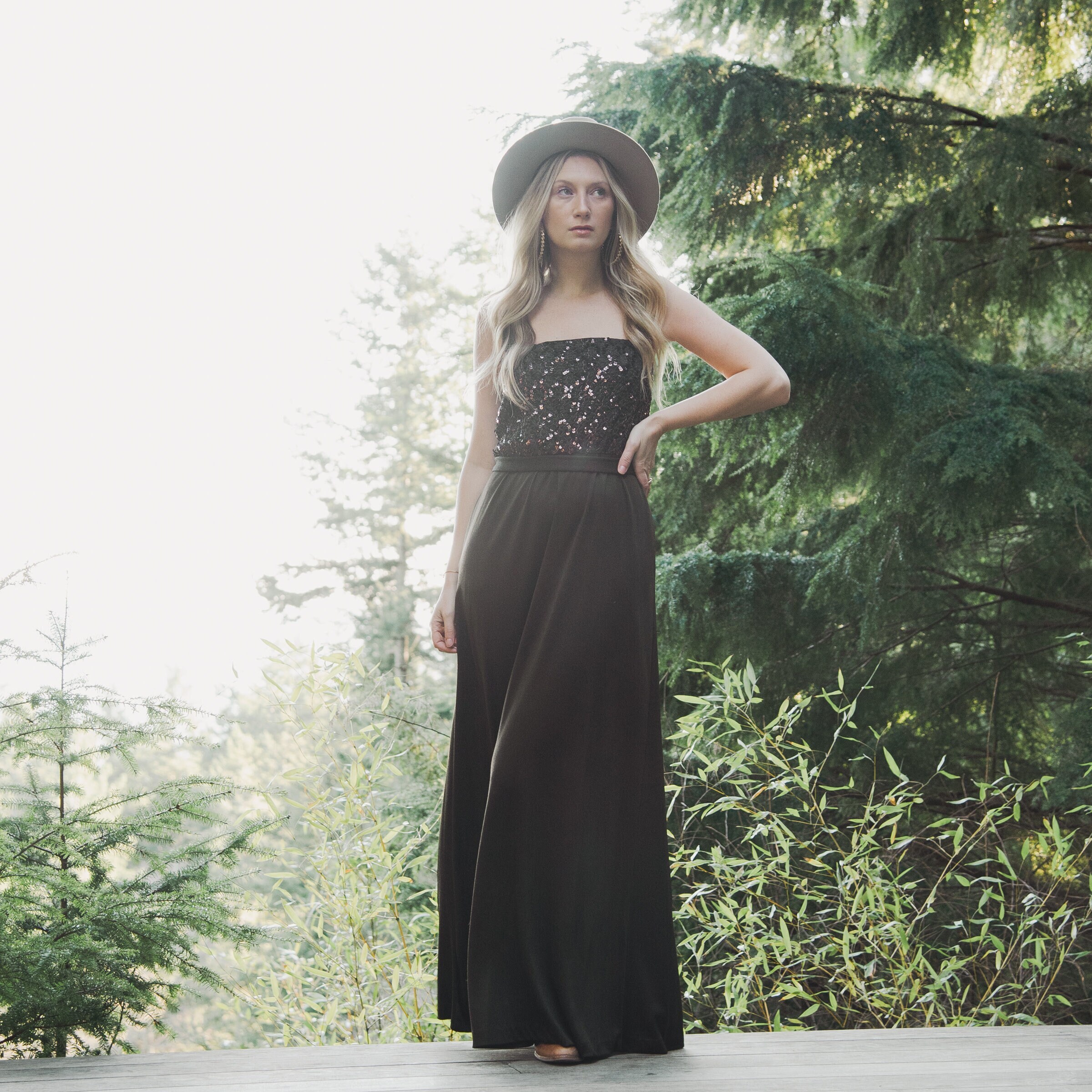 70S Vintage Joy Stevens Sequin Evening Dress | 1970's Studio 54 Disco Maxi
