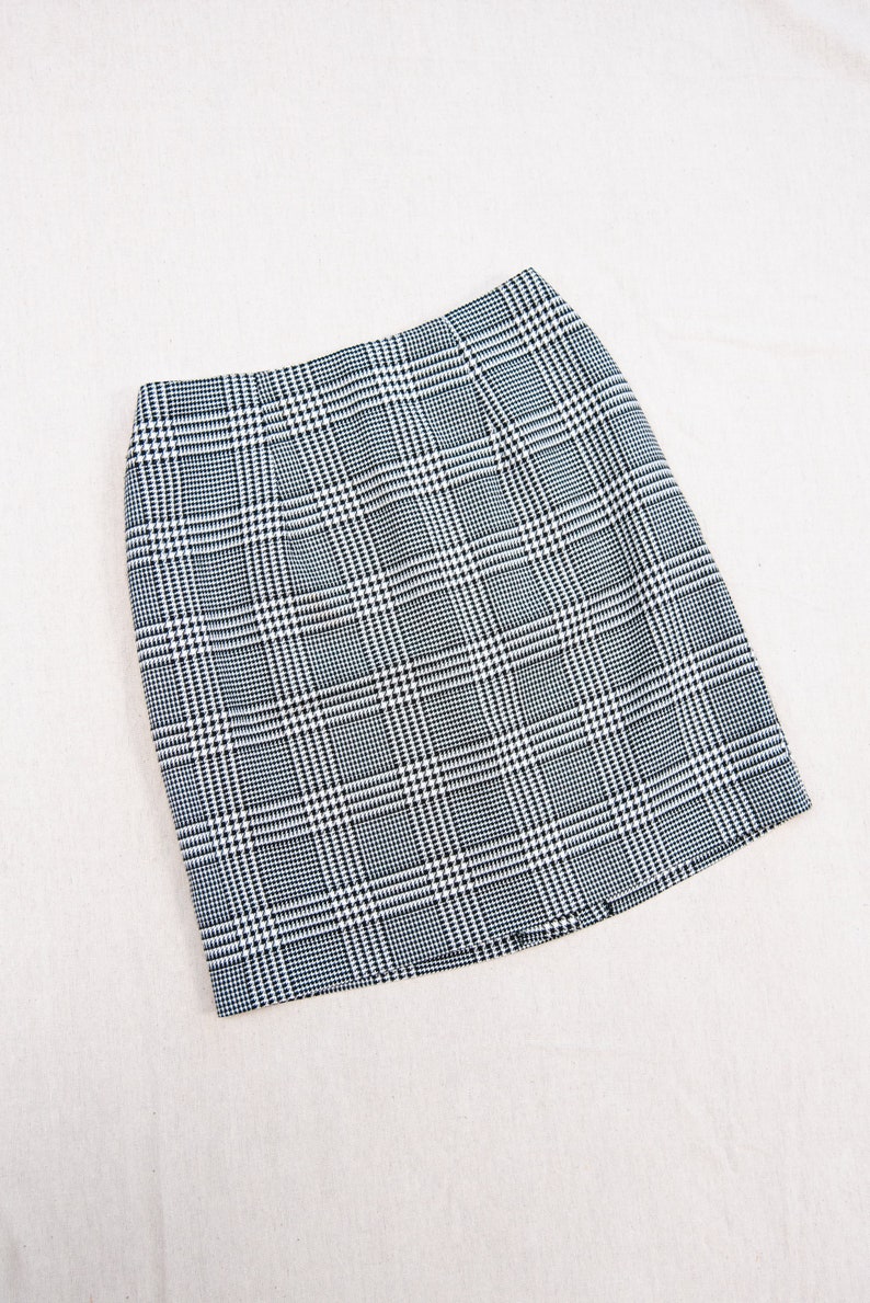 Mini jupe Daily Habit Houndstooth des années 90, taille petite moyenne image 7