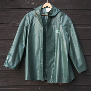 80s HH Helly Hansen Jacket, Army Green Waterproof Windbreaker Jacket ...