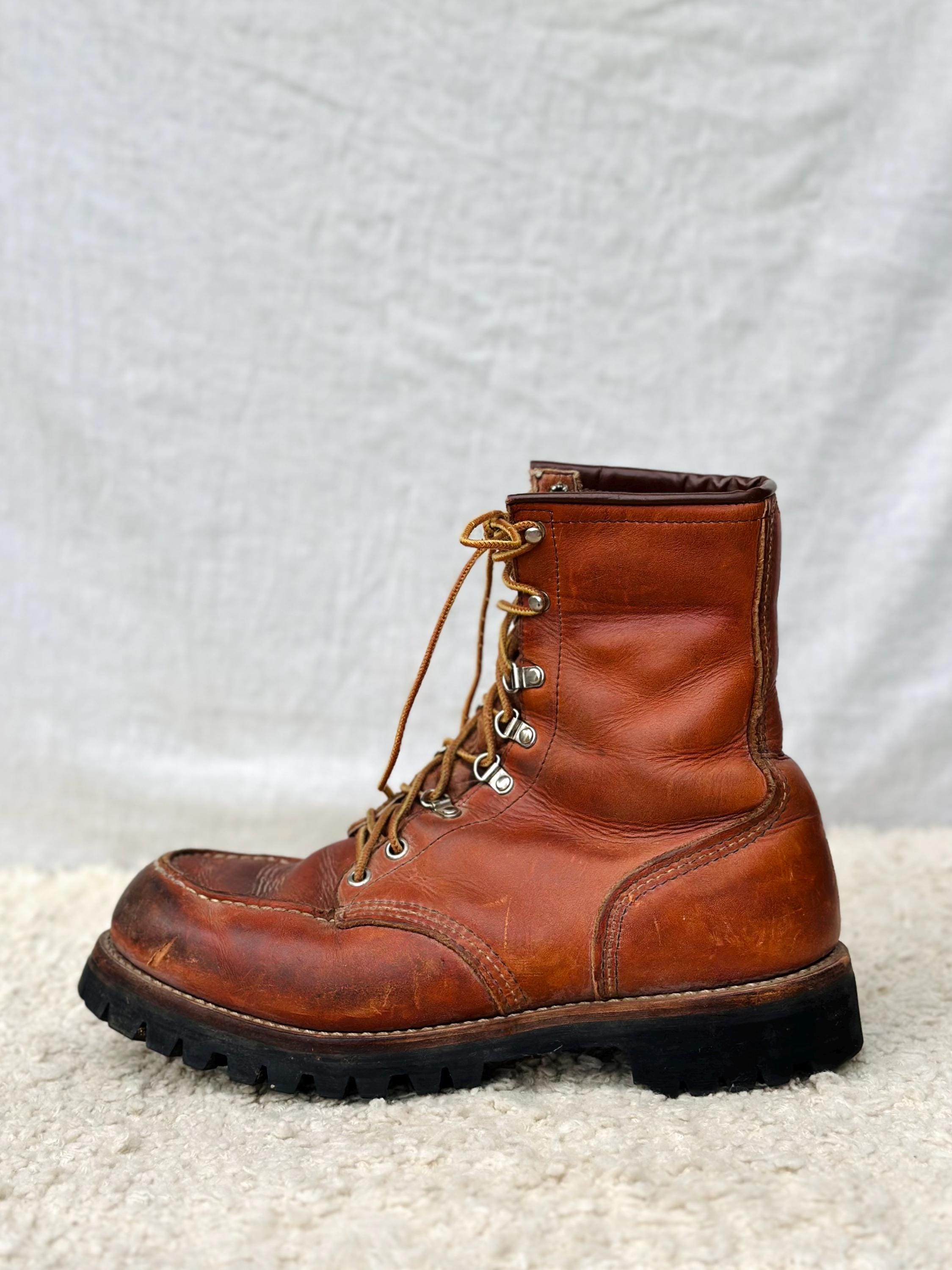 Vintage Red Wing Irish Setter 855 Logger Boots Womens 9.5-10 Mens