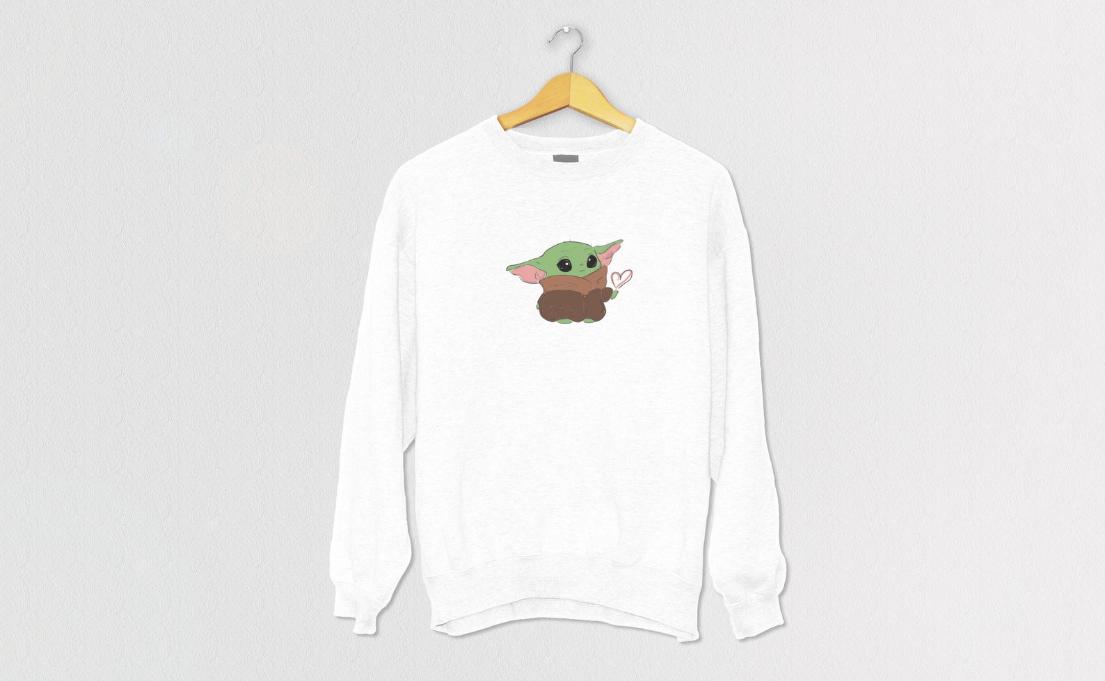 Baby Yoda Sweatshirt/hoodie Adult size Etsy