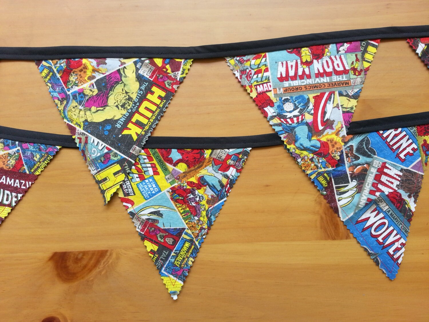 Superhero Party Banner Marvel Comics Bunting Avengers Etsy