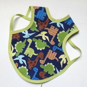 Dinosaur Baby Apron Bib, Bapron, PUL Backed, Infant, Toddler