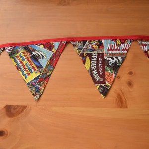 AvengersSuperhero Birthday Banner Marvel Comic Bunting Superhero Party Decoration Birthday Party Decoration Room Decor Photo Prop