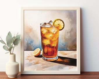 Arnold Palmer Print: Vintage Golf Cocktail Art (Digital Download)