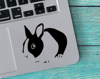 Dwarf Rabbit v3 Custom Vinyl Decal Sticker - Choose your Color and Size - Netherland Dwarf - Rabbit Lover Gift - Bunny Decal - Bunny Sticker