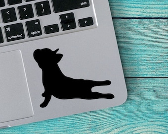 Vinyl Decal - French Bulldog Dog Breed v4 Silhouette Custom Vinyl Decal Sticker - Choose your Color - DIY Tumbler Decal - Car Decal - Dog