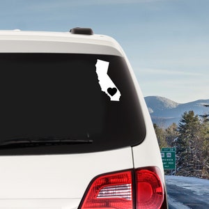 I Love California Custom Vinyl Decal Sticker - Choose your Color and Size - California Native - California Decal - California Sticker