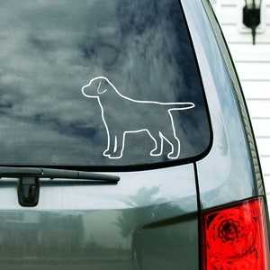 Labrador Retriever v2 Dog Breed Silhouette Custom Vinyl Decal Sticker - Choose your Color and Size - lab sticker - lab decal - lab mom