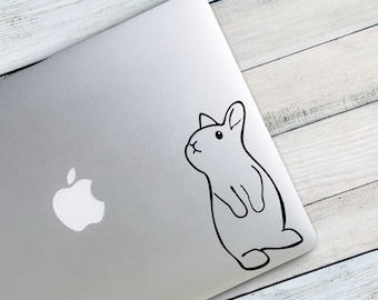 Dwarf Rabbit v2 Custom Vinyl Decal Sticker - Choose your Color and Size - Netherland Dwarf - Rabbit Lover Gift - Bunny Decal - Bunny Sticker