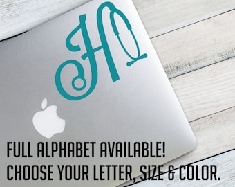 Stethoscope Monogram Vinyl Decal Sticker - Choose your Letter, Color and Size - Nurse Gift - Doctor Gift - Nurse Monogram Decal - Nurse Car