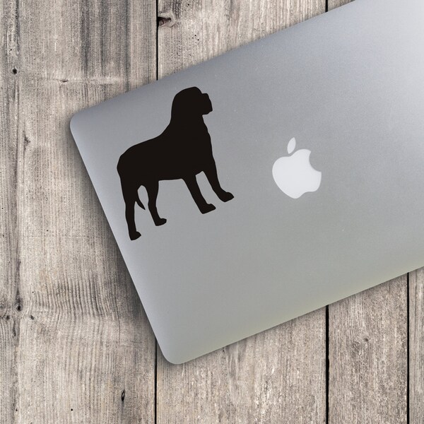 Mastiff Dog Breed Silhouette Custom  Vinyl Decal Sticker - Choose your Color and Size - gift for a dog lover - dog decal - english mastiff