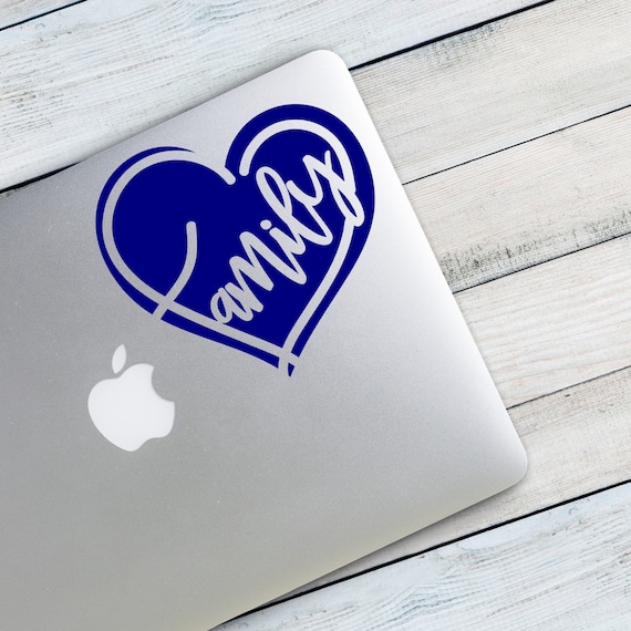 Choose Size & Color I Love My Mom Vinyl Sticker Decal Family Heart