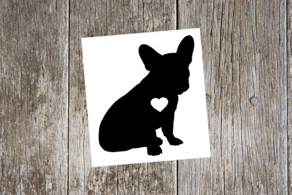 I Heart My French Bulldog Dog Chrome License Plate Frame