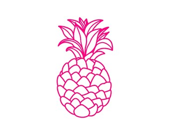 Pineapple Custom  Vinyl Decal Sticker - Choose your Color and Size