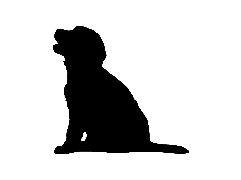 Download Golden Retriever Puppy Dog Breed Silhouette Custom Vinyl ...