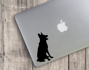 Vinyl Decal - German Shepherd Dog Breed v3 Silhouette Custom Vinyl Decal Sticker - Choose your Color - DIY Tumbler Decal - Car Decal - Dog