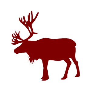 Vinyl Decal - Moose Silhouette Custom Vinyl Decal Sticker - Gift for Hunter - Gift for Dad - DIY Tumbler Decal - Car Decal - Hunting