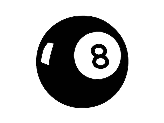 8 Ball Custom  Vinyl Decal Sticker - Choose your Color and Size