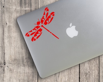 Dragonfly v7 Custom Vinyl Decal Sticker - Choose your Color and Size - Dragonfly Decal - Dragonfly Sticker - Dragonfly Gift - Dragonfly Art