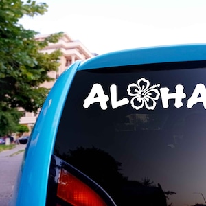 Aloha version 3 Custom Vinyl Decal Sticker - Choose your Color and Size - aloha beaches - hawaii decal - summer decal - tropical decal
