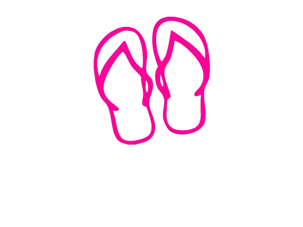 Sandals v1 Custom  Vinyl Decal Sticker - Choose your Color and Size