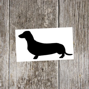 dachshund v2 vinyl decal, dachshund sticker, gift for dachshund lover, dog decal, tumbler decal, laptop decal, car window decal, doxie decal