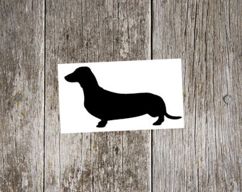 dachshund v2 vinyl decal, dachshund sticker, gift for dachshund lover, dog decal, tumbler decal, laptop decal, car window decal, doxie decal