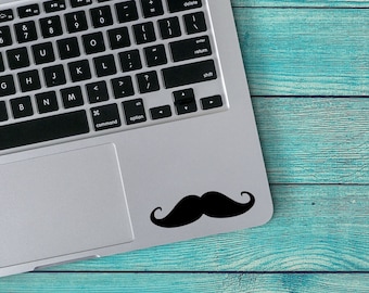 Mustache Custom Vinyl Decal Sticker - Choose your Color and Size -