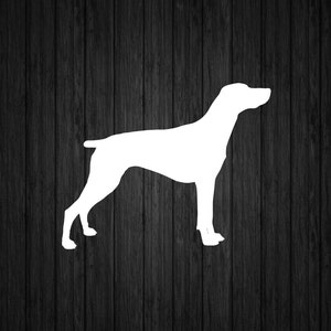 Decal - German Shorthaired Pointer Dog Silhouette Custom Vinyl Decal Sticker - Choose your Color and Size - Dog Lover - DIY Tumbler Decal
