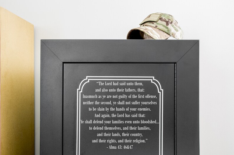 Gun Safe Bible Verse Vinyl Decal Sticker Protect Your Family Etsy
