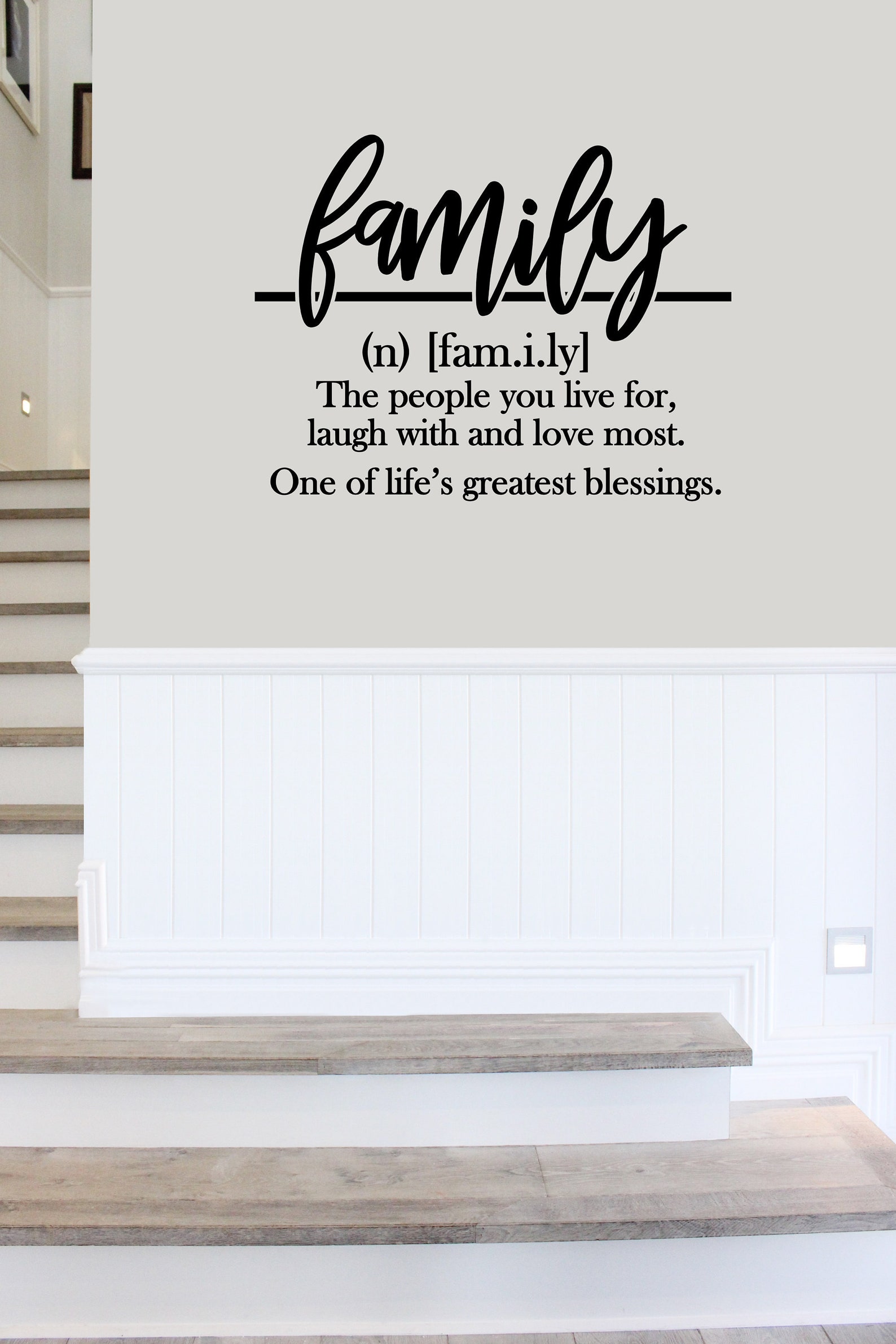 Family Definition Wall Decal Choose Your Size and Color Etsy