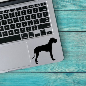 Great Dane v5 Dog Breed Silhouette Custom Vinyl Decal Sticker - Choose your Color and Size - Great Dane Gift - Great Dane Mom - Great Danes