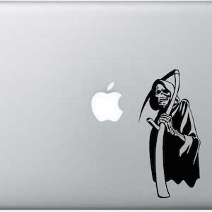 Grim Reaper Custom  Vinyl Decal Sticker - Choose your Color and Size - Halloween - Spooky Decal - Scary Decal - Skeleton - Reaper