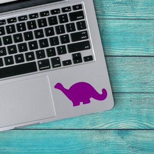 Vinyl Decal - Cute Brontosaurus Dinosaur Silhouette - Choose your Color and Size - Dinosaur Decal - Dinosaur Toy Bin Decal