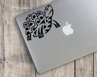 Tribal Tortoise Custom Vinyl Decal Sticker - Choose your Color and Size - tortoise sticker - tortoise car decal - reptile decal